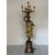 Floor lamp. Moor of Venice, carved, lacquered and gilded wood, 20th century.