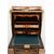 Secretaire Napoleone III in legni esotici pregiati con applicazioni in bronzo dorato. Francia XIX secolo.