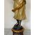 Floor lamp. Moor of Venice, carved, lacquered and gilded wood, 20th century.