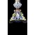 Large majolica vase with column. Ginori manufacture.