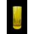 Vaso in cristallo cilindrico,molaro con motivo floreale.Boemia.