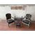 Salottino con 2 poltrone, panchetta e pouf in stile Luigi XV