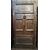 PTCI474 - Studded small door, with sculpted panels, in walnut wood, 18th century, measurements cm W 114 x H 238