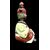 Ceramic figure depicting a Japanese character. Articulated head.