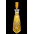 Cut crystal bottle with silver neck. Bohemia.