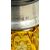 Cut crystal bottle with silver neck. Bohemia.