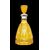 Cut crystal bottle with silver neck. Bohemia.
