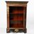 Ebonized wood display cabinet, Boulle-style decoration and gilded bronze finishes. Marble top. France, 19th century.