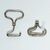 Spilla in bronzo con cavallo e due agganci per stivali - G/330 -