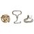 Spilla in bronzo con cavallo e due agganci per stivali - G/330 -