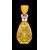 Cut crystal bottle with silver neck. Bohemia.