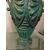 Coppia di antichi vasi Potiche  in ceramica maiolica verde