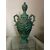 Coppia di antichi vasi Potiche  in ceramica maiolica verde