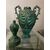 Coppia di antichi vasi Potiche  in ceramica maiolica verde