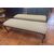 Pair of upholstered walnut benches