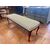 Pair of upholstered walnut benches