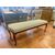 Pair of upholstered walnut benches