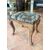 Pair of padded walnut stools