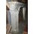 CHM513 - Camino in marmo grigio Bardiglio, epoca '700, misure cm L 190 x H 122 x P 34