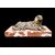 Scultura in bronzo raffigurante un cane.Base in marmo.