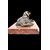 Scultura in bronzo raffigurante un cane.Base in marmo.