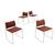Four 'Tulu' chairs by Kazuhide Takahama, Simon Gavina production, 70s-80s