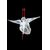 Glass sculpture depicting a stork in flight. Murano.