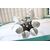 Space Age 6-light steel chandelier, 1970s - NEGOTIABLE PRICE