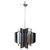 Space Age 6-light steel chandelier, 1970s - NEGOTIABLE PRICE