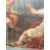 Antico dipinto Bacco con Cherubini fine XVII sec olio su tela 103x77cm Prima tela