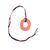 HERMES Collana in Legno Col. Arancione