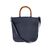 GUCCI Borsa Shopper Vintage in Tela Col. Nero Bamboo M
