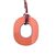 HERMES Collana in Legno Col. Arancione