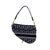 DIOR Borsa a Tracolla in Tela Col. Blu Saddle Dior Oblique M