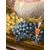 Antique oil painting on cardboard, French school, 1930, 70x90cm