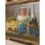 Antique oil painting on cardboard, French school, 1930, 70x90cm