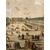 Antique 19th century painted engraving, "Vue de la Carriere de Nency au Septentrion", 52x38cm