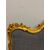 Antique gilded headboard, carved gold leaf from the 1900s, 93x170cm