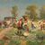 Dipinto di Pietro Barucci Scena Campestre con Figure