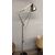 Lampada regolabile stile industriale moderna in metallo cromato 200x28cm