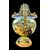 Large majolica vase decorated with a historical scene. Molaroni. Pesaro.