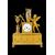 Mercury gilded bronze clock. Dhalström manufacture. Sweden.