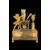 Mercury gilded bronze clock. Dhalström manufacture. Sweden.