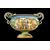 Large majolica vase decorated with a historical scene. Molaroni. Pesaro.