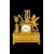 Mercury gilded bronze clock. Dhalström manufacture. Sweden.
