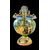 Large majolica vase decorated with a historical scene. Molaroni. Pesaro.