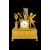 Mercury gilded bronze clock. Dhalström manufacture. Sweden.