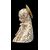 Ceramic bust of Madonna with gold decorations. Cacciapuoti.