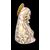 Ceramic bust of Madonna with gold decorations. Cacciapuoti.