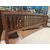 Neoclassical style walnut sofa